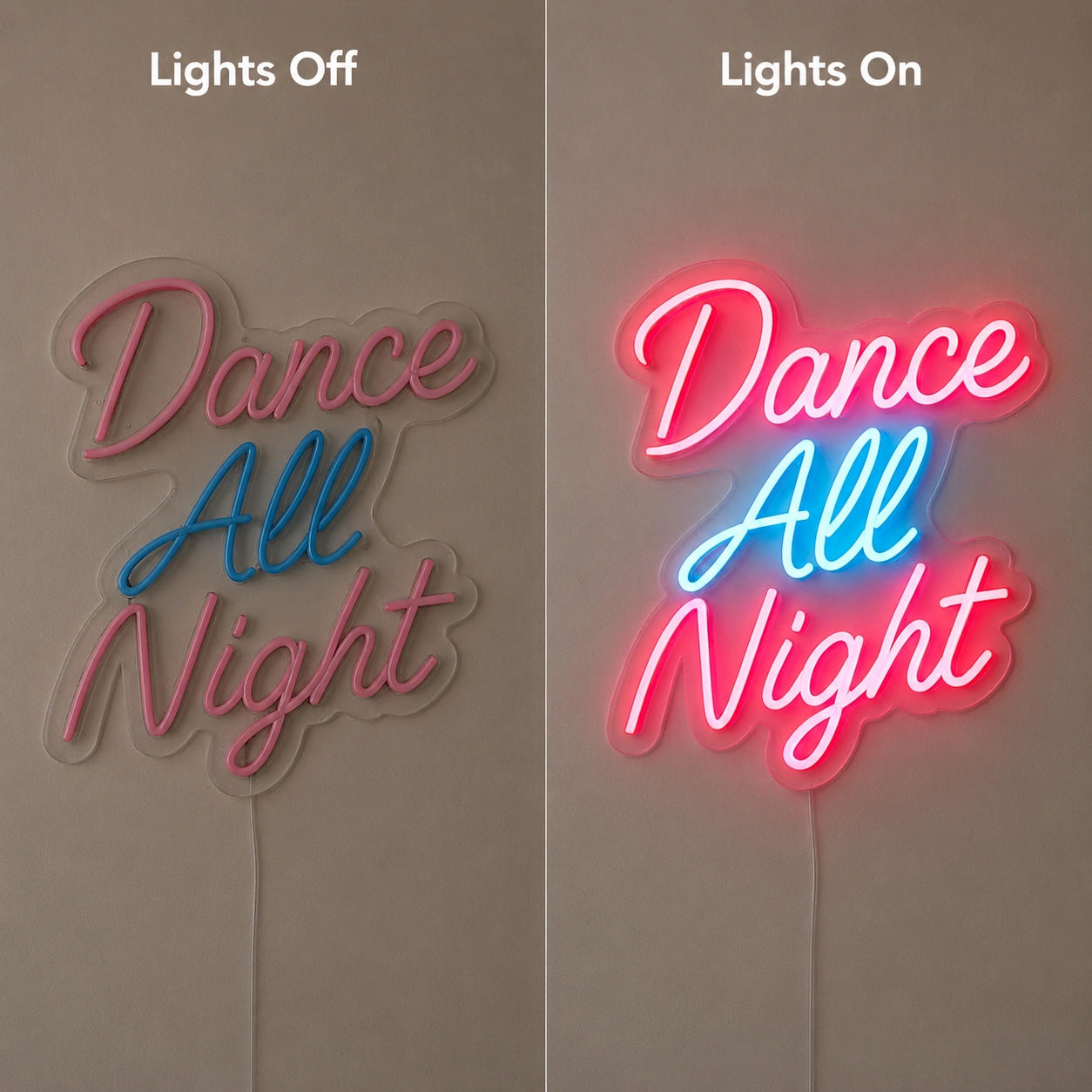 Dance All Night LED Neon Sign main product image