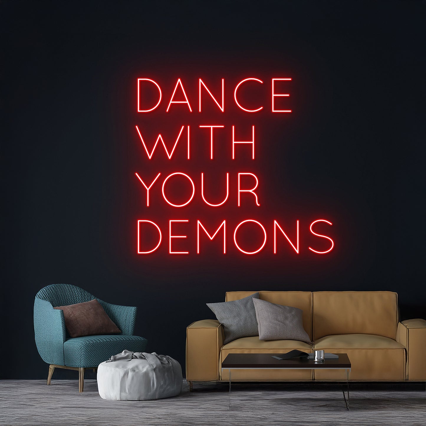 Dance With Your Demons Neon Sign