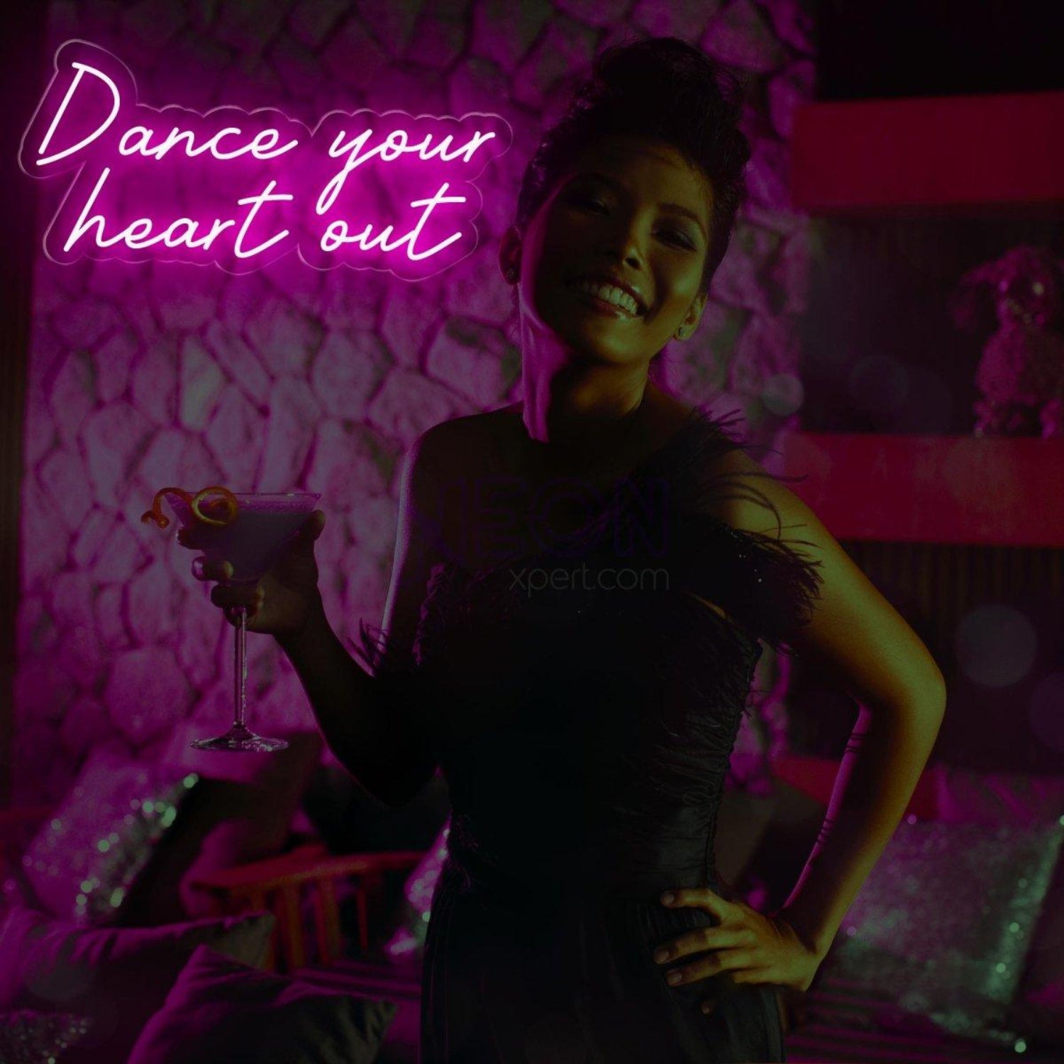Dance Your Heart Out White Script Led Neon Sign For Dance Retro Bar Decor | Shineneon