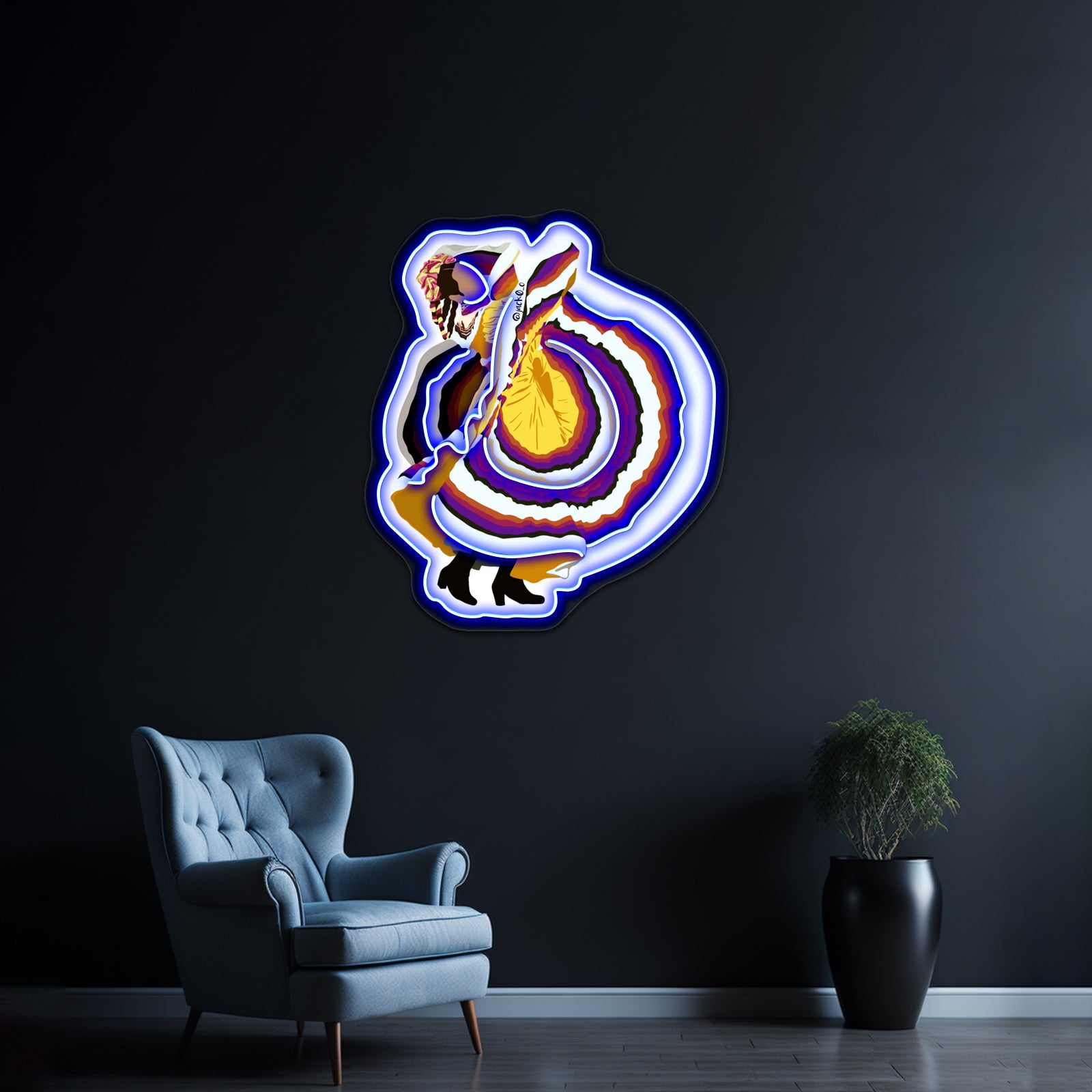Dancer Artwork Affordable Custom Neon Signs