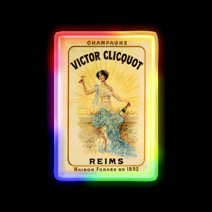 Dancer Victor Clicquot Poster Cocktail Bar Decor Led Neon Sign Rgb Color - LED neon sign close-up detail