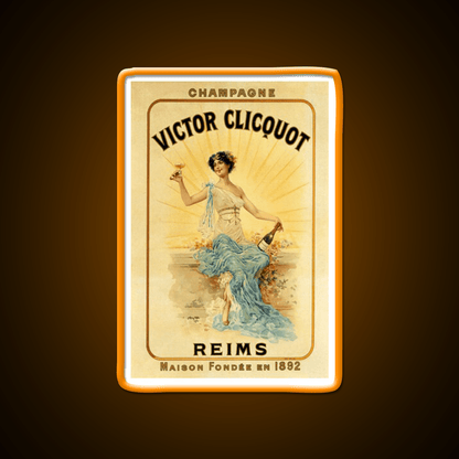Dancer Victor Clicquot Poster Cocktail Bar Decor Led Neon Sign Rgb Color - Shineneon