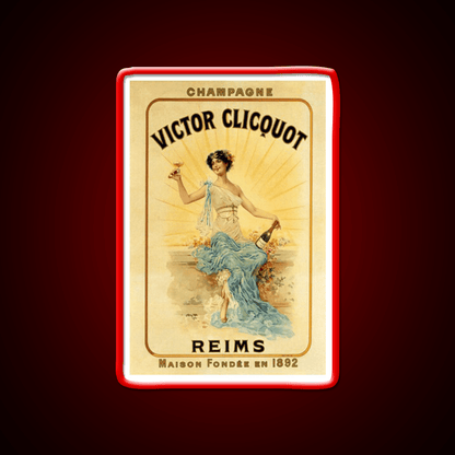 Dancer Victor Clicquot Poster Cocktail Bar Decor Led Neon Sign Rgb Color - Shineneon