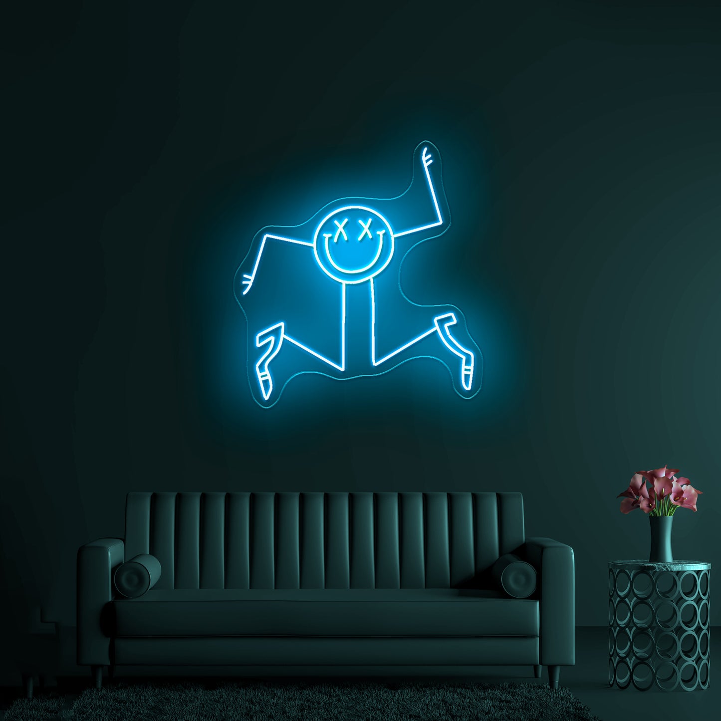 Dancing Lady With Smile Funny Neon Signs Wall Art