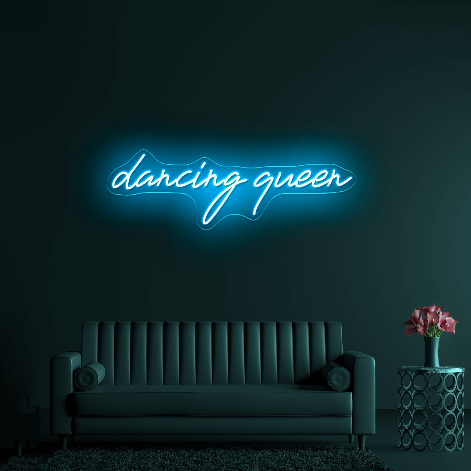 Dancing Queen Charming Led Neon Signs Free Shipping - Size and dimension reference