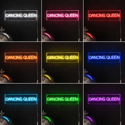 Dancing Queen LED Neon Sign - 05 Color Grid
