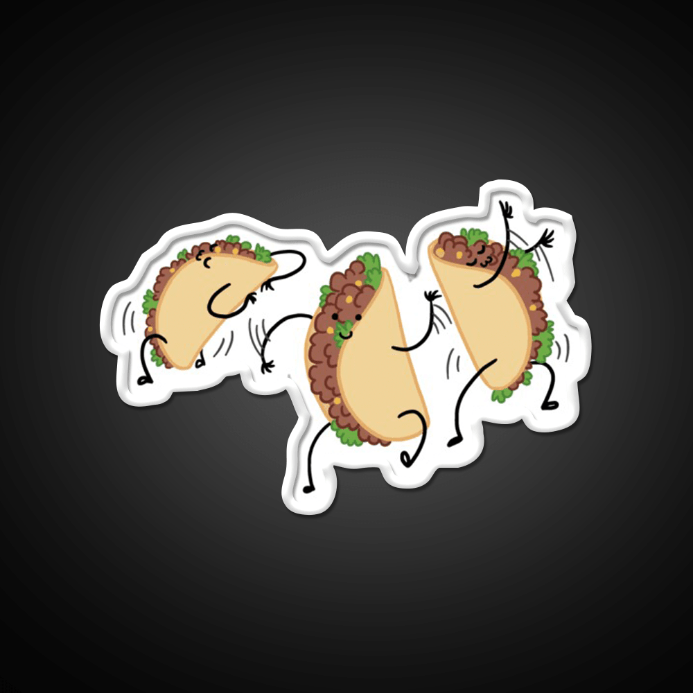 Dancing Taco Led Neon Sign Mexican Food Sign Rgb Color - Shineneon