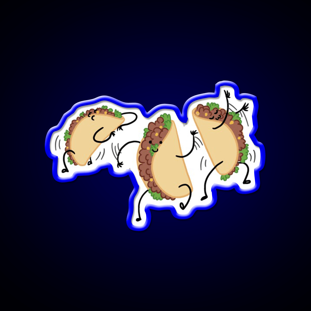 Dancing Taco Led Neon Sign Mexican Food Sign Rgb Color - Shineneon