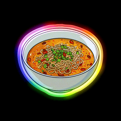Dandan Noodles Led Neon Sign Chinese Food Rgb Color