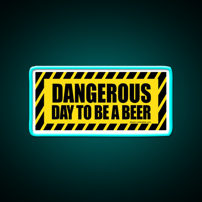 Danger Dangerous Beer Bar Decor Led Neon Sign Rgb Color - Size and dimension reference