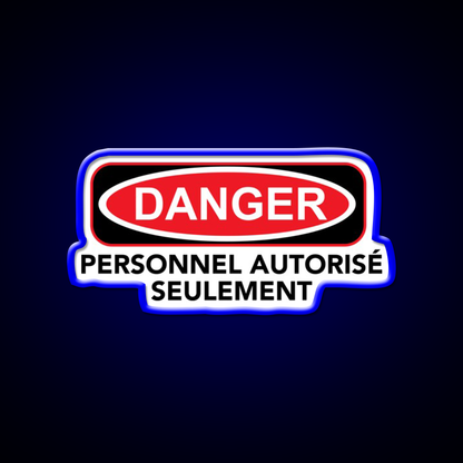 Danger Man Cave Bar Led Neon Sign Rgb Color