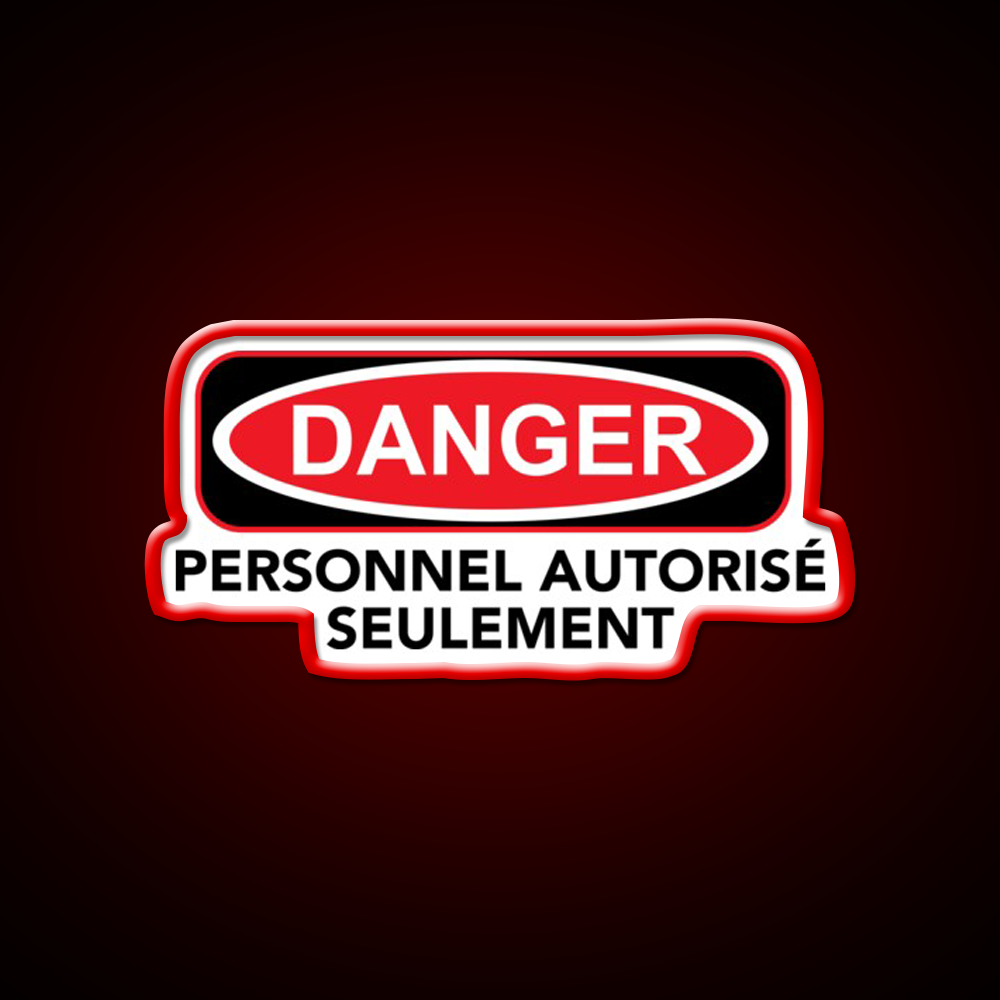 Danger Man Cave Bar Led Neon Sign Rgb Color