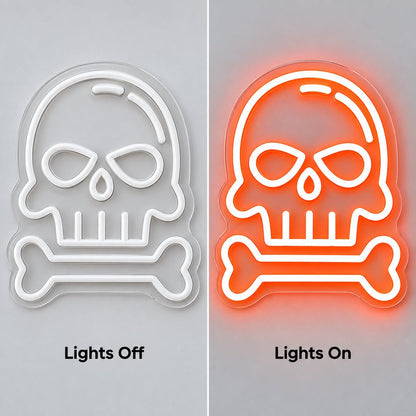 Dangerous Goods Skull Bones LED Neon Sign - Shineneon