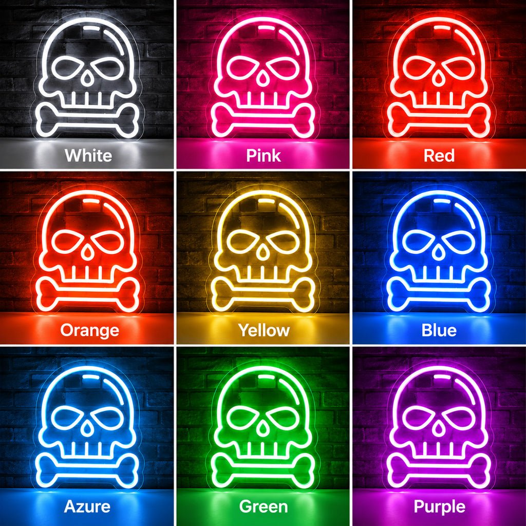 Dangerous Goods Skull Bones LED Neon Sign - Shineneon