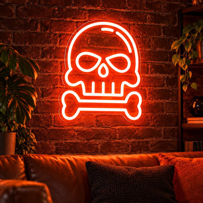 Dangerous Goods Skull Bones LED Neon Sign - Shineneon