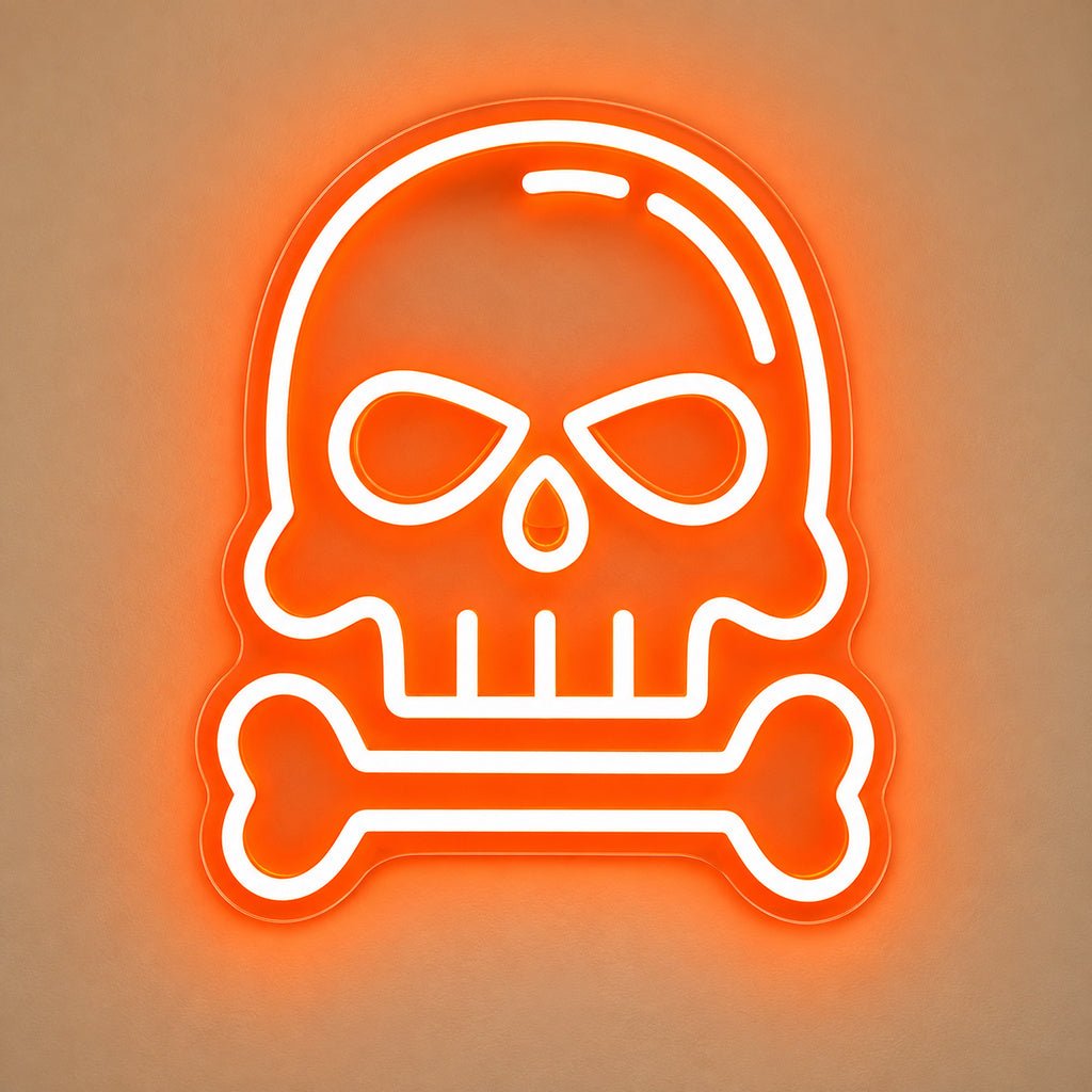 Dangerous Goods Skull Bones LED Neon Sign - Shineneon