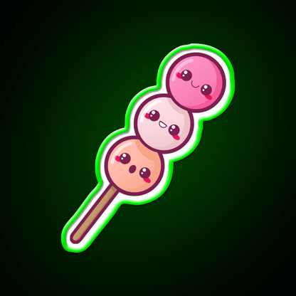 Dango Snack Food Led Neon Sign For Snack Room Rgb Color - Shineneon