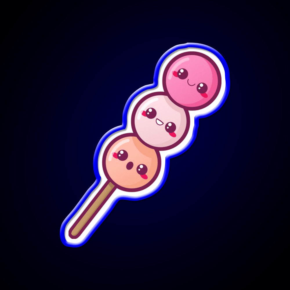 Dango Snack Food Led Neon Sign For Snack Room Rgb Color - Shineneon