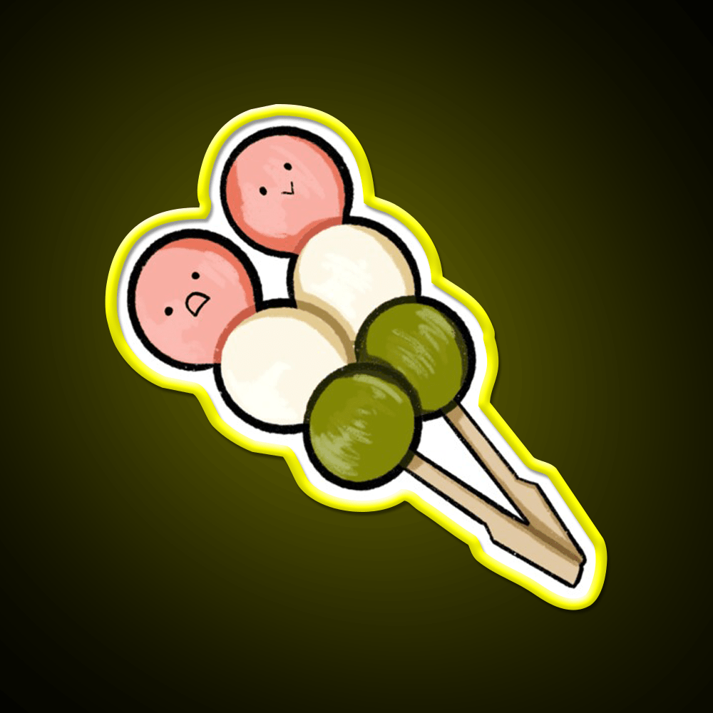 Dango Snack Food Led Neon Sign Rgb Color - Shineneon