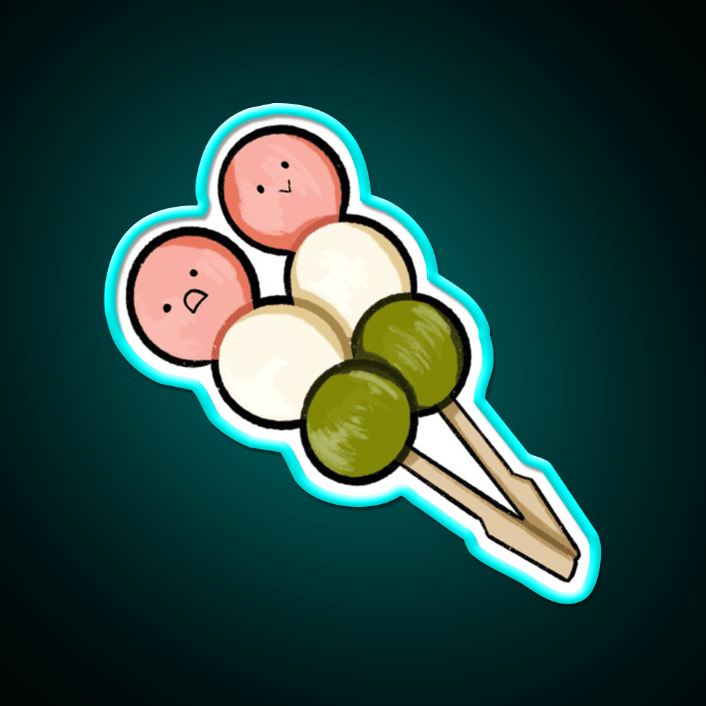 Dango Snack Food Led Neon Sign Rgb Color - Shineneon