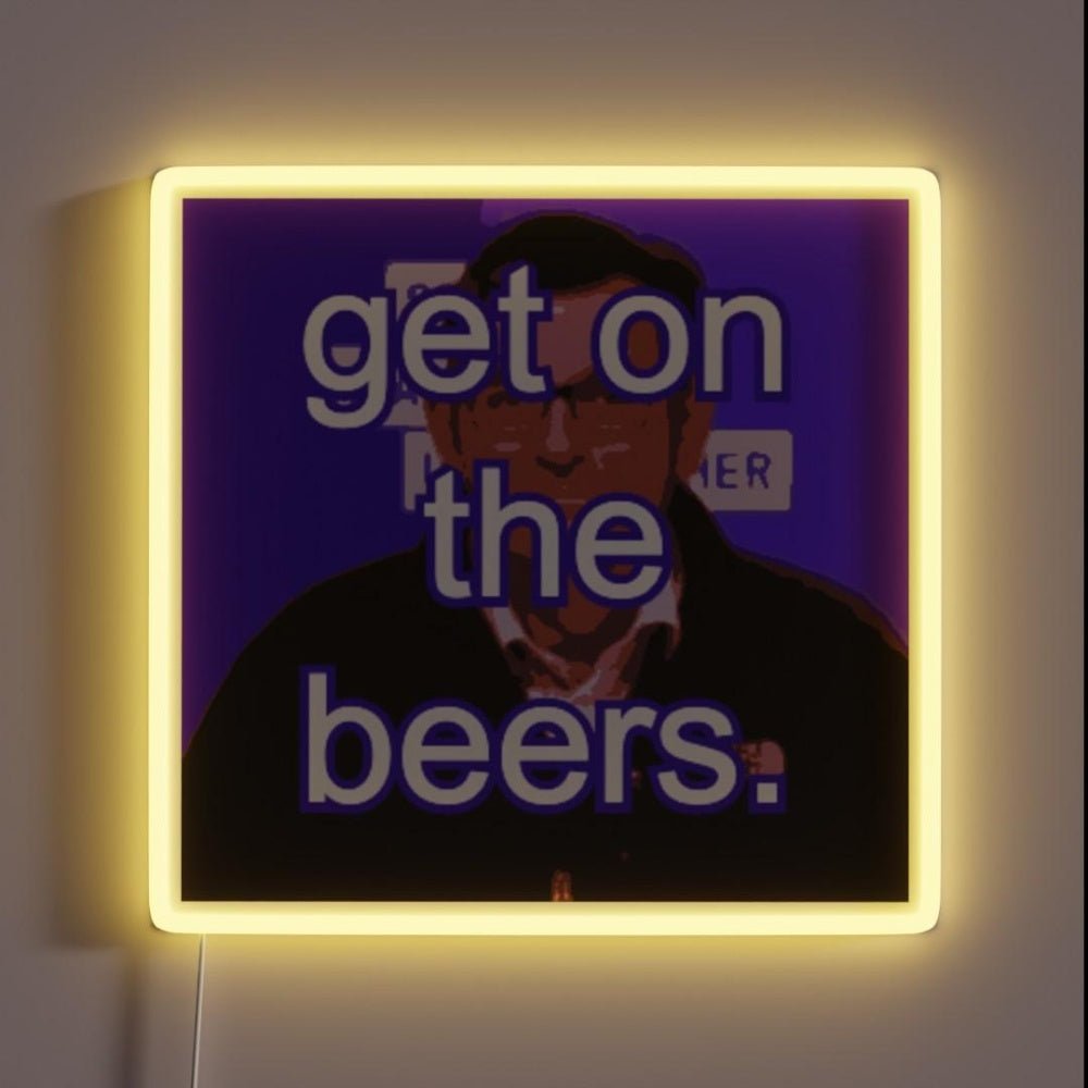 Daniel Andrews Get On The Beers Rgb Led Neon Sign - Shineneon