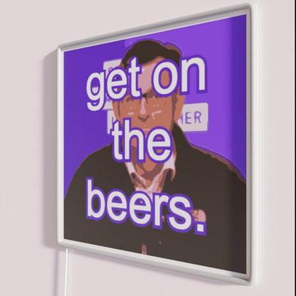 Daniel Andrews Get On The Beers Rgb Led Neon Sign - Shineneon