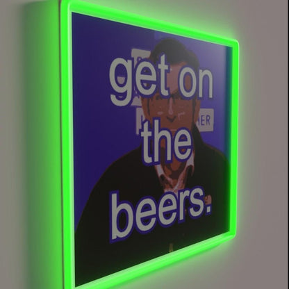 Daniel Andrews Get On The Beers Rgb Led Neon Sign - Shineneon