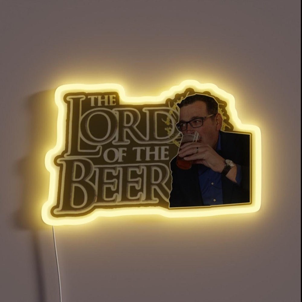 Daniel Andrews Lord Of The The Beers Rgb Led Neon Sign - Shineneon