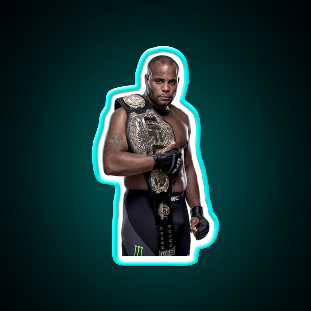 Daniel Cormier Ufc Gym Fitness Led Neon Sign Rgb Color - Size and dimension reference