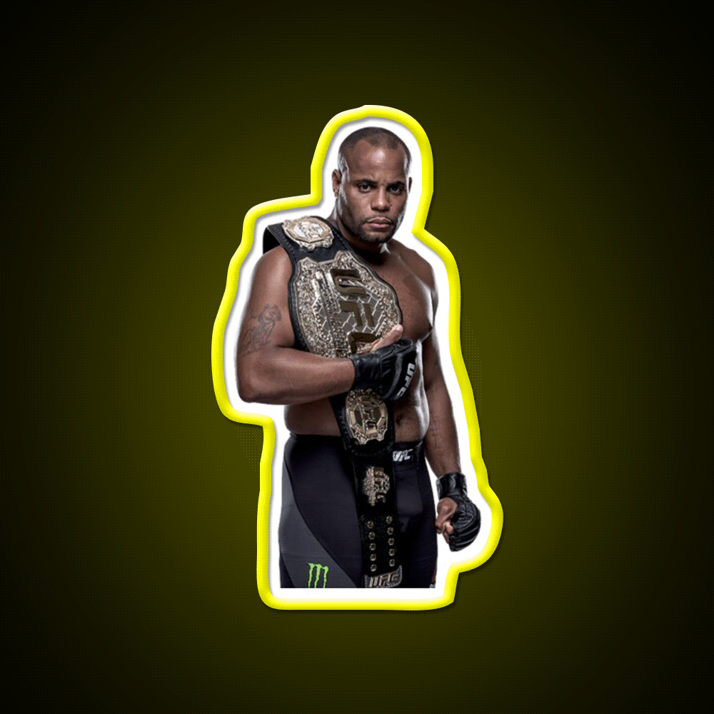Daniel Cormier Ufc Gym Fitness Led Neon Sign Rgb Color - Custom LED neon sign front view