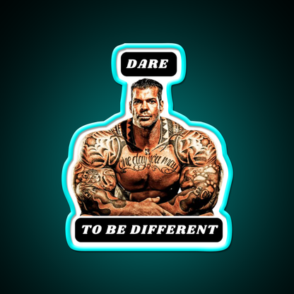 Dare To Be Different Gym Fitness Led Neon Sign Rgb Color