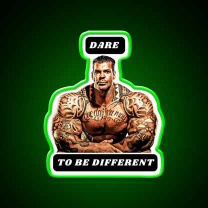 Dare To Be Different Gym Fitness Led Neon Sign Rgb Color - LED neon sign view 8