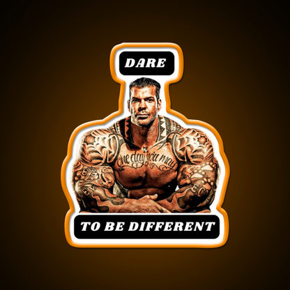 Dare To Be Different Gym Fitness Led Neon Sign Rgb Color - LED neon sign view 6
