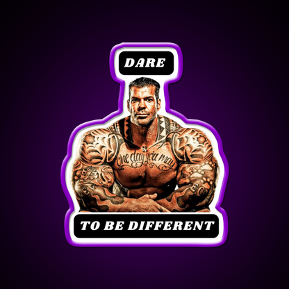 Dare To Be Different Gym Fitness Led Neon Sign Rgb Color - LED neon sign view 9
