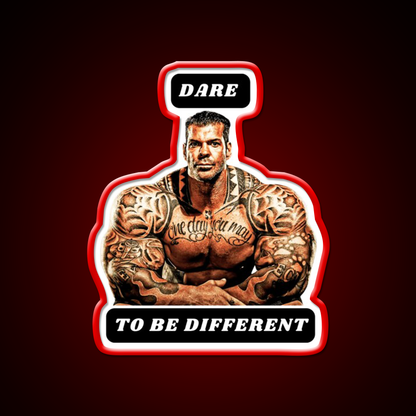 Dare To Be Different Gym Fitness Led Neon Sign Rgb Color - LED neon sign view 10