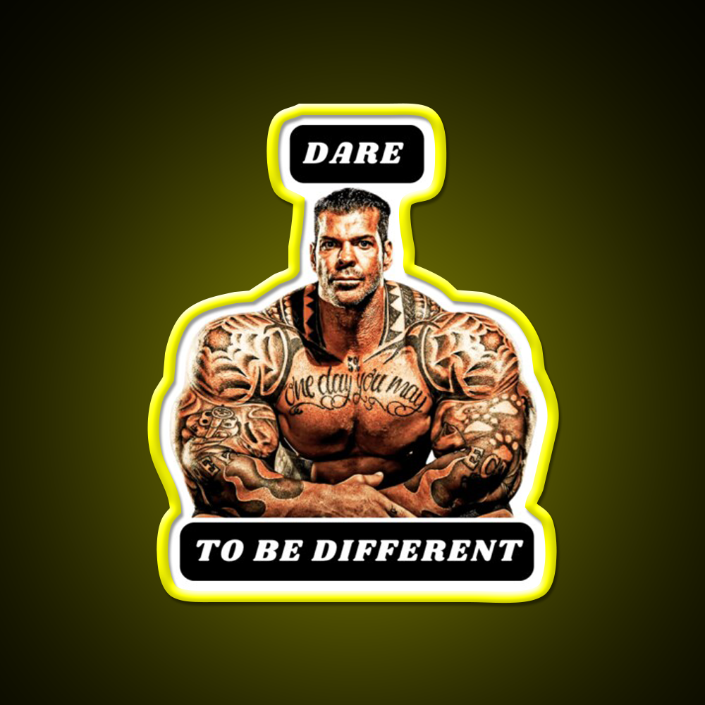 Dare To Be Different Gym Fitness Led Neon Sign Rgb Color - LED neon sign view 7