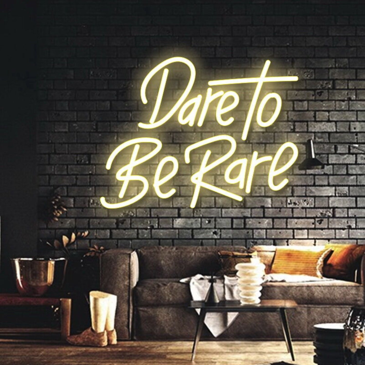 Dare To Be Rare Neon Sign For Inspirational And Bold Spaces | Shineneon