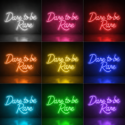 Dare To Be Rave LED Neon Sign - 05 Color Grid