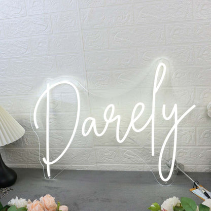 Darely White Led Neon Sign - Shineneon