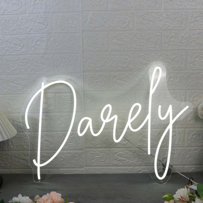 Darely White Led Neon Sign - Shineneon