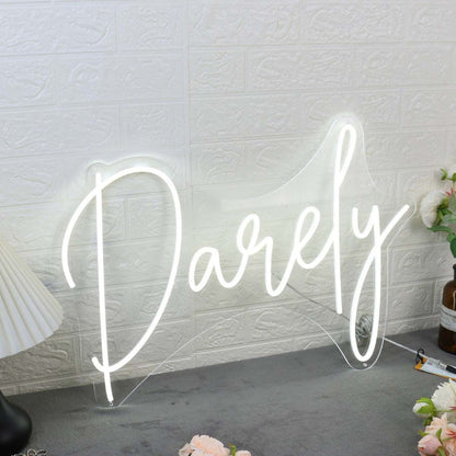 Darely White Led Neon Sign - Shineneon