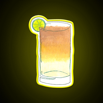 Dark And Stormy Cocktail Bar Decor Led Neon Sign Rgb Color - Custom LED neon sign front view