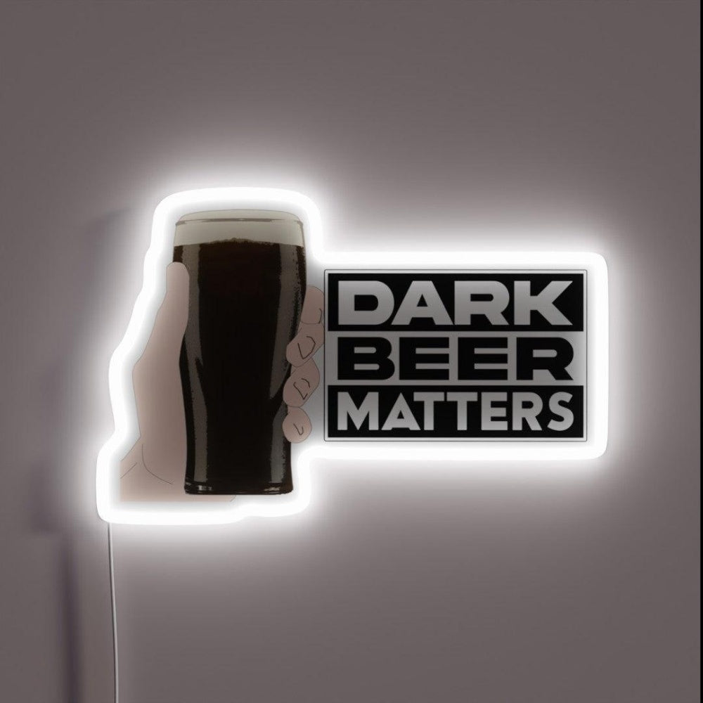Dark Beer Matters International Beer Day 2020 Rgb Led Neon Sign - Shineneon