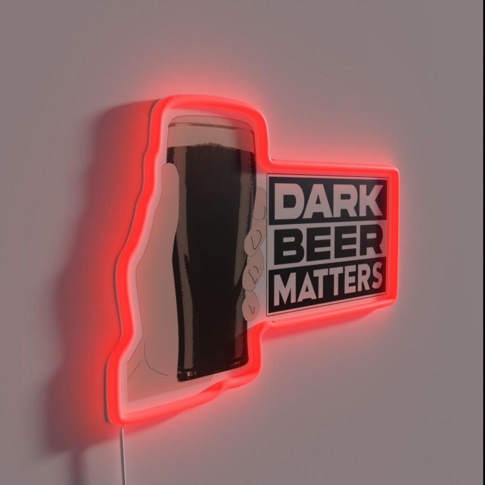 Dark Beer Matters International Beer Day 2020 Rgb Led Neon Sign - Shineneon