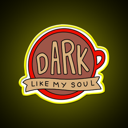 Dark Coffee Cafe Led Neon Sign Espresso Bar Art For Coffee Shop Rgb Color