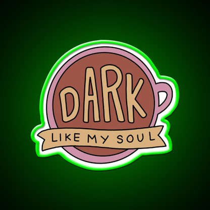Dark Coffee Cafe Led Neon Sign Espresso Bar Art Rgb Color
