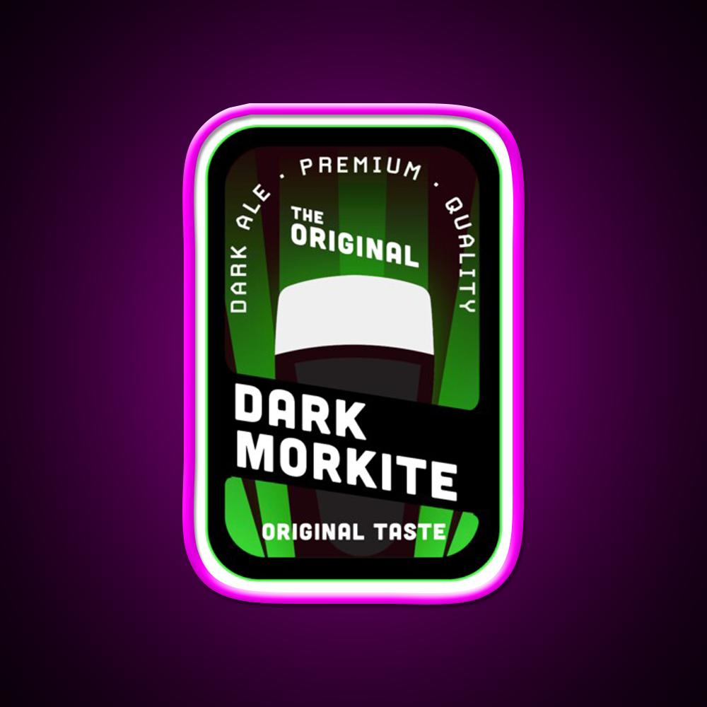 Dark Morkite Beer Bar Decor Led Neon Sign Rgb Color - Neon sign mounted on wall in room