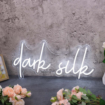 Dark Silk White Led Neon Sign - Shineneon