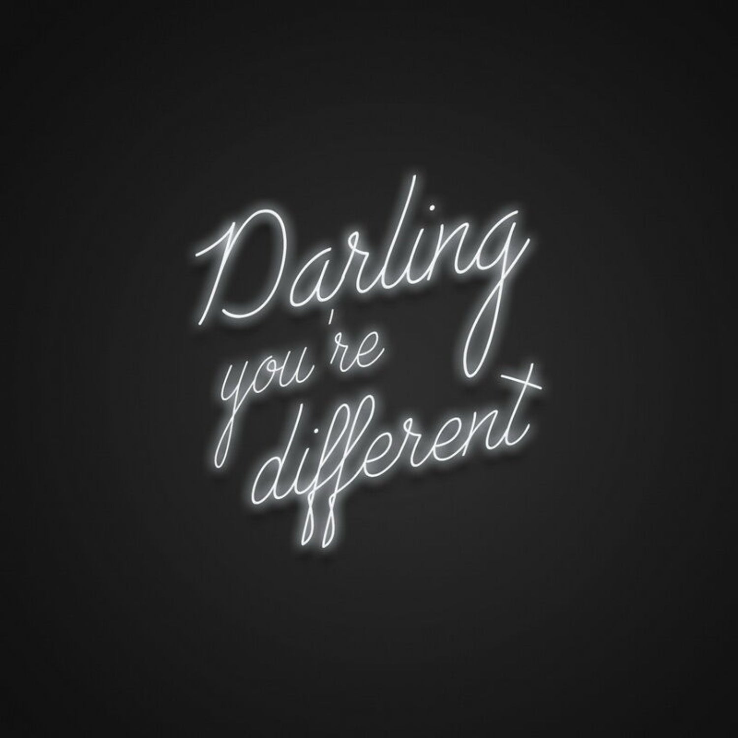 Darling Youre Different Neon Sign For Positive Spaces | Shineneon
