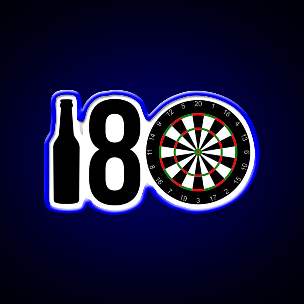 Darts Sports Player Beer Eight Darts Gift Idea Beer Bar Decor Led Neon Sign Rgb Color